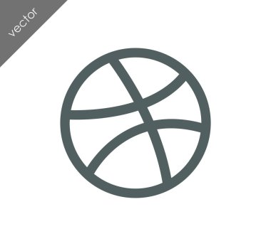 Basketbol ikonu illüstrasyonu