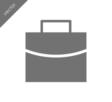 Evrak Çantası Düz Simgesi