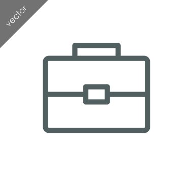 Evrak Çantası Düz Simgesi