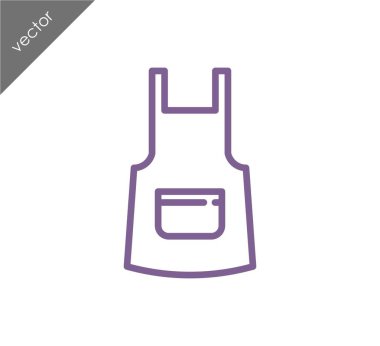 Önlük çizgi simgesi