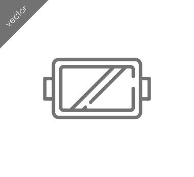 Dikdörtgen yemek simgesi