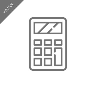 Hesap Makinesi Düz Simgesi