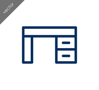 Resepsiyon düz simgesi