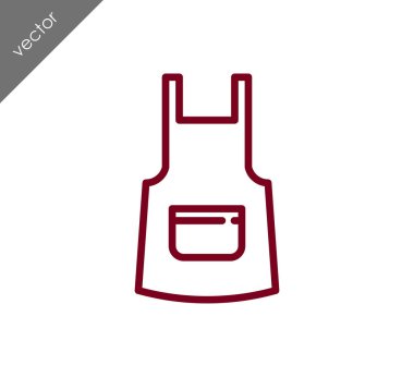 Önlük çizgi simgesi