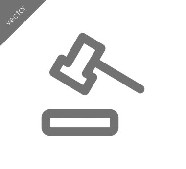 açık artırma çekiç simgesi