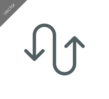 kıvrımlı yol simgesi