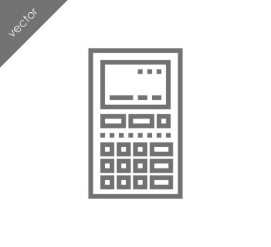 Hesap Makinesi Düz Simgesi