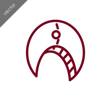 Yengeç düz simgesi