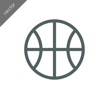 Basketbol ikonu illüstrasyonu