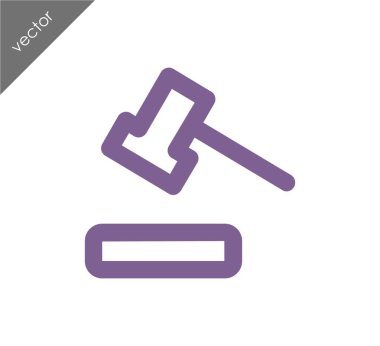 açık artırma çekiç simgesi