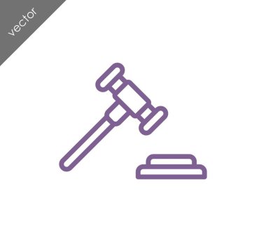 açık artırma çekiç simgesi