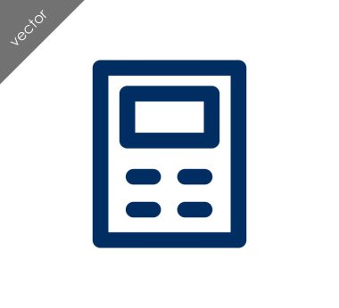 Hesap Makinesi Düz Simgesi