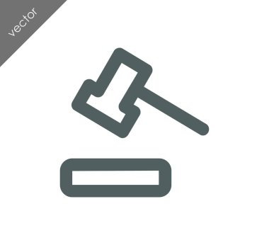 açık artırma çekiç simgesi