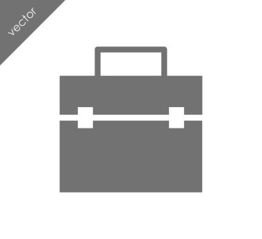 Evrak Çantası Düz Simgesi