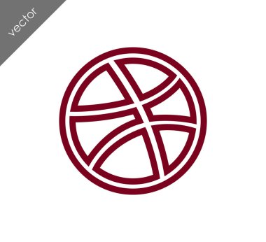 Basketbol ikonu illüstrasyonu