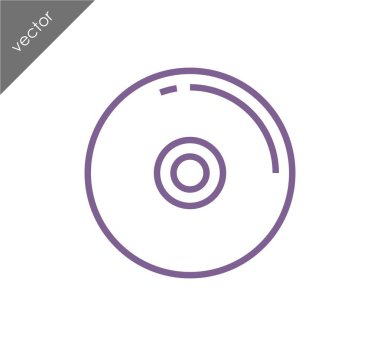 CD disk simgesine