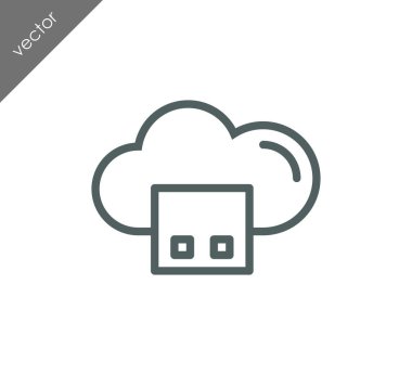 depolama bulut simgesi