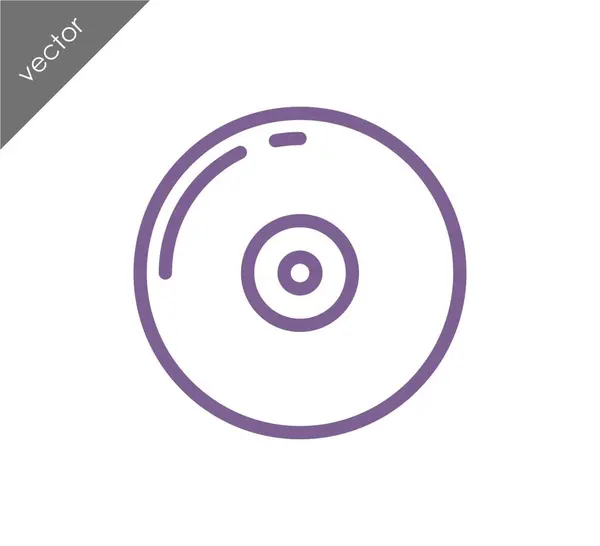 Icono del disco Cd — Vector de stock