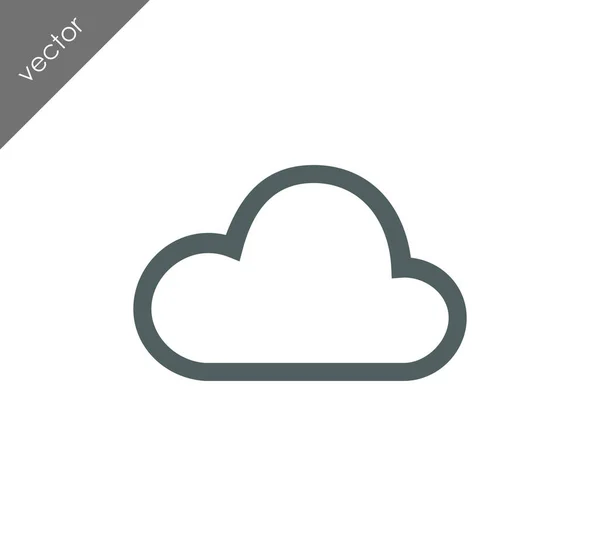 Icône web cloud — Image vectorielle