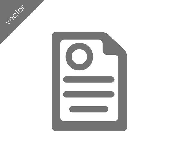 Icono del documento CV — Vector de stock