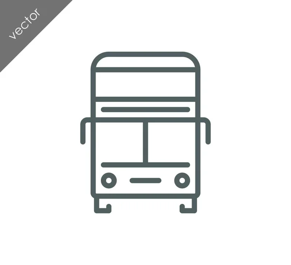 Ícone de autocarro de passageiros — Vetor de Stock