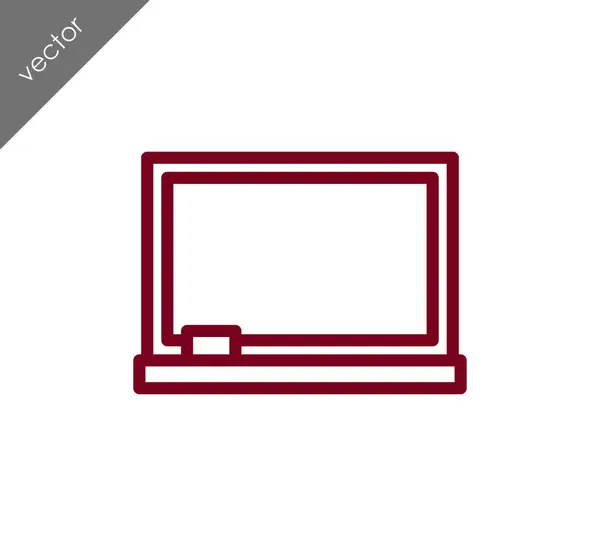Blackboard platte pictogram — Stockvector