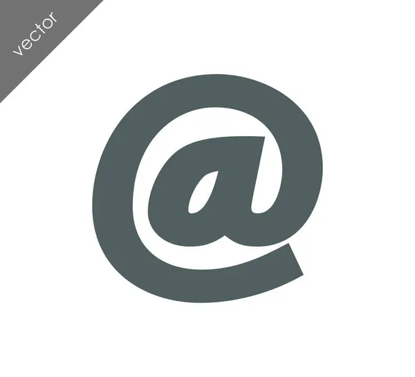 Am E-Mail-Symbol — Stockvektor