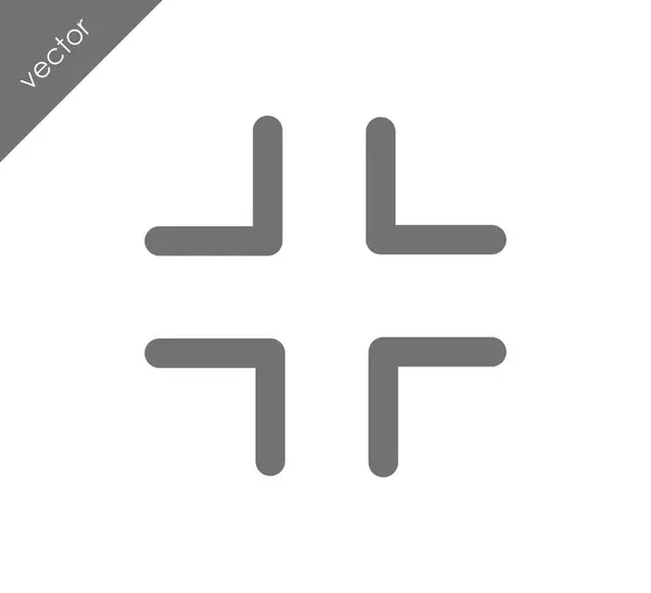 Kreuzungszeichen-Symbol — Stockvektor