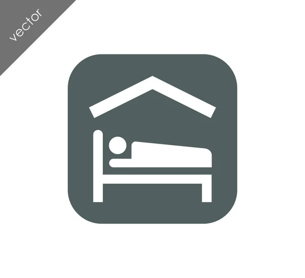 Hotel flat icon — Stock Vector