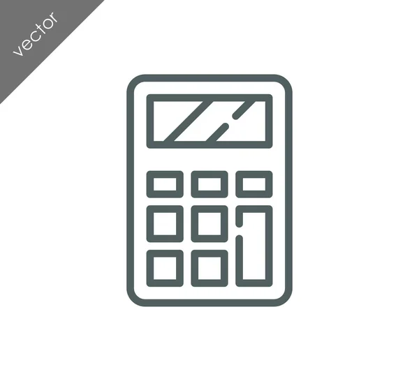 Calculator flat icon — Stock Vector