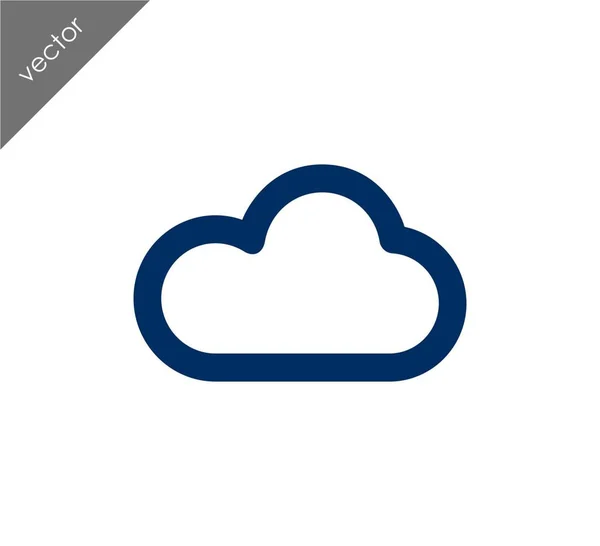 Icône web cloud — Image vectorielle