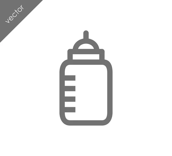 Baby melk fles pictogram — Stockvector