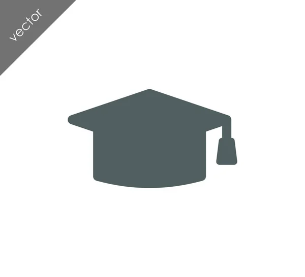 Icono de la tapa de graduación — Vector de stock