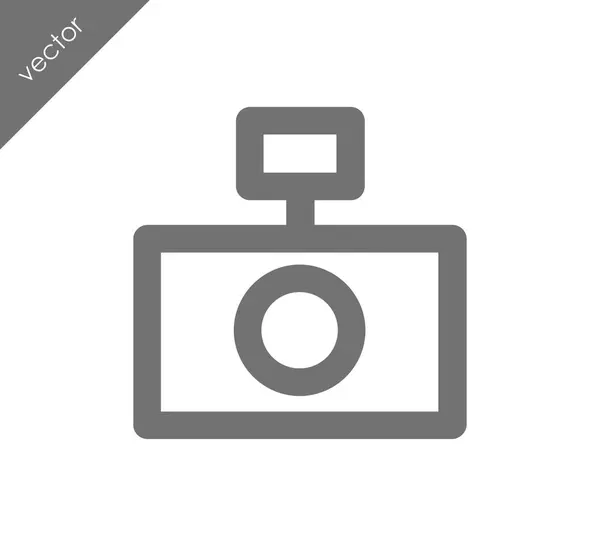 Camera flat icon — Stock Vector