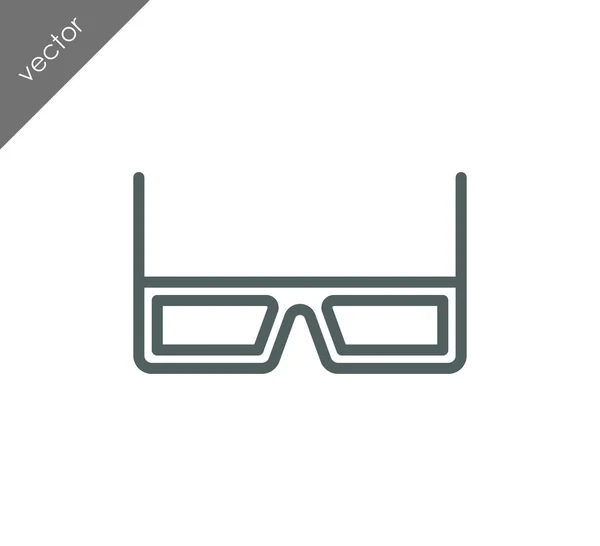 3D-s szemüveg-ikon — Stock Vector