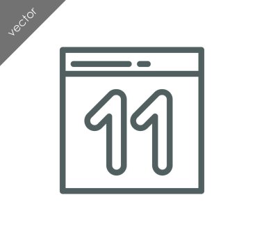 Takvim simge tasarlamak 