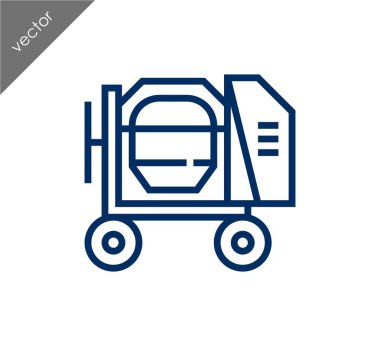 Beton karıştırıcı simgesini