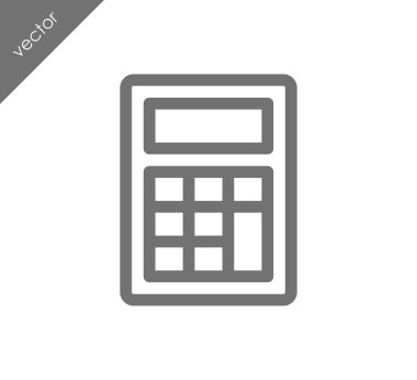 Hesap Makinesi Düz Simgesi