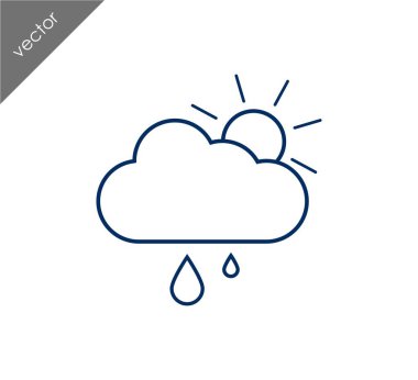 güneş ve bulut simgesi