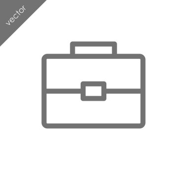 Evrak Çantası Düz Simgesi