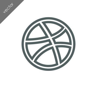 Basketbol ikonu illüstrasyonu