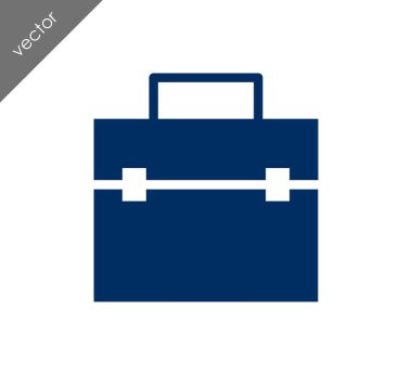 Evrak Çantası Düz Simgesi