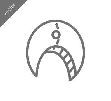 Yengeç düz simgesi