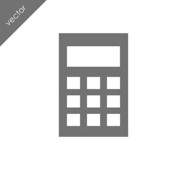 Hesap Makinesi Düz Simgesi