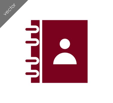 Telefon rehberi simgesi.