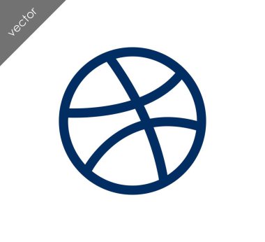 Basketbol ikonu illüstrasyonu