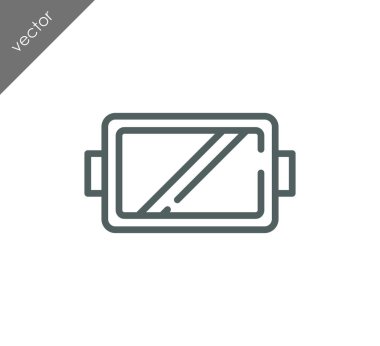 Dikdörtgen yemek simgesi