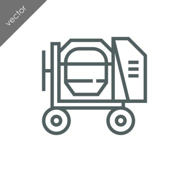 Beton karıştırıcı simgesini