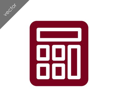 Hesap Makinesi Düz Simgesi