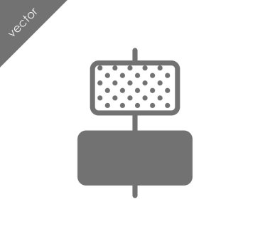 Yatay hizalama nesnelerin Merkez kutsal kişilerin resmi